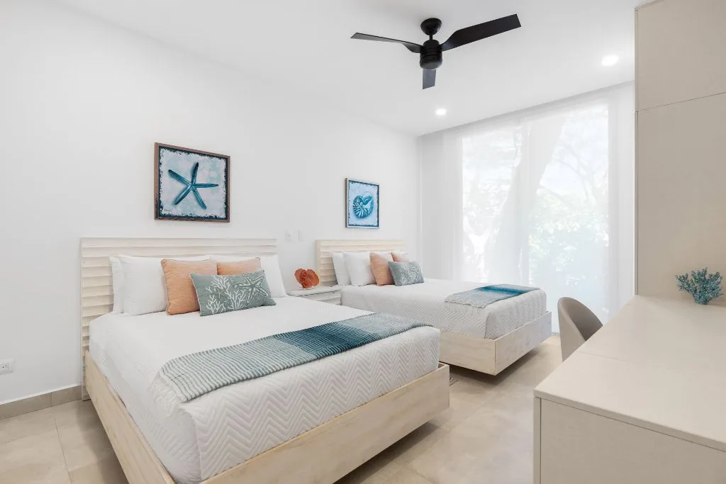Coastal villa bedroom